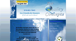 Desktop Screenshot of airqualityconcepts.com